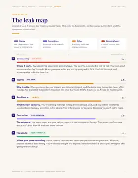 Sample Clarity Report, Your leak map page